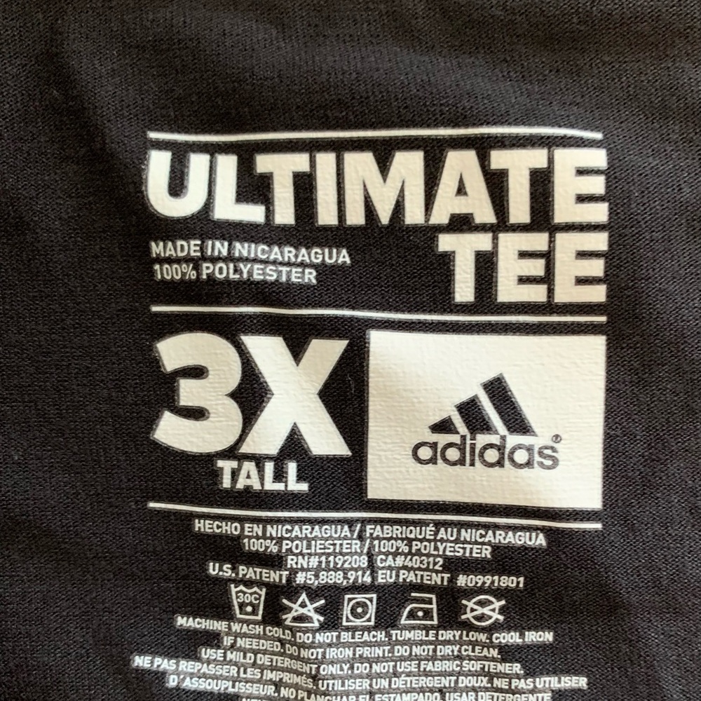 Adidas Portland Trail Blazers Climalite Ultimate Tee Mens 3X Tall - Picture 3 of 4